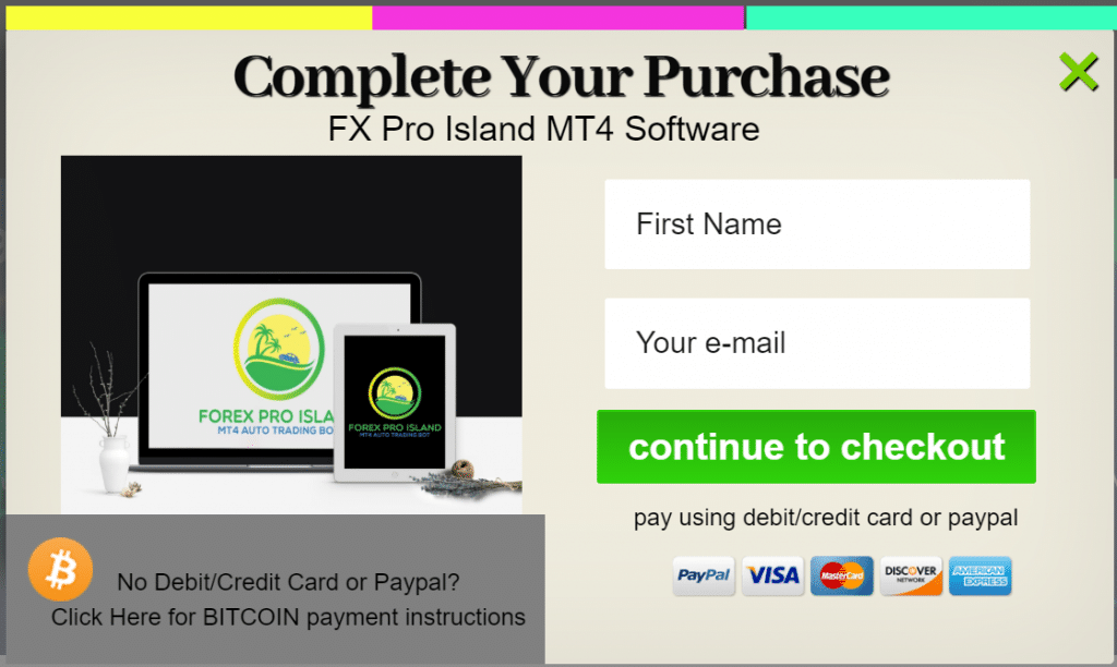 Forex Pro Island Robot offer