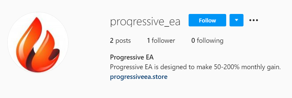 Progressive EA Instagram page