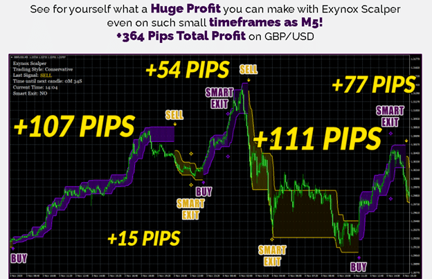 Exynox Scalper chart