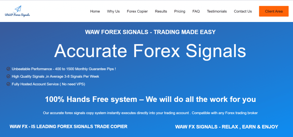 Waw Forex Signals presentation