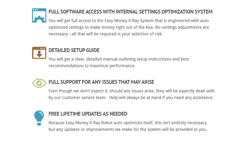 Easy Money X-Ray Robot Features