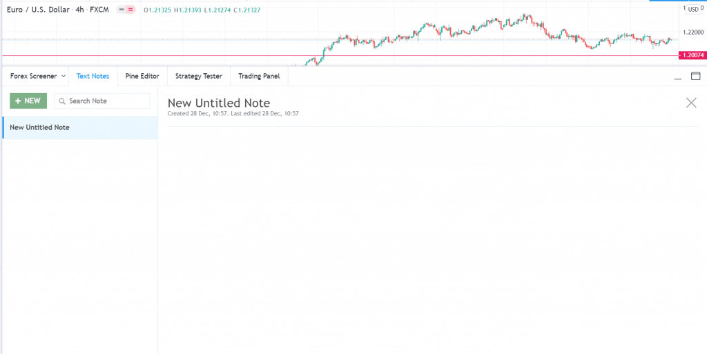 Notes in TradingView