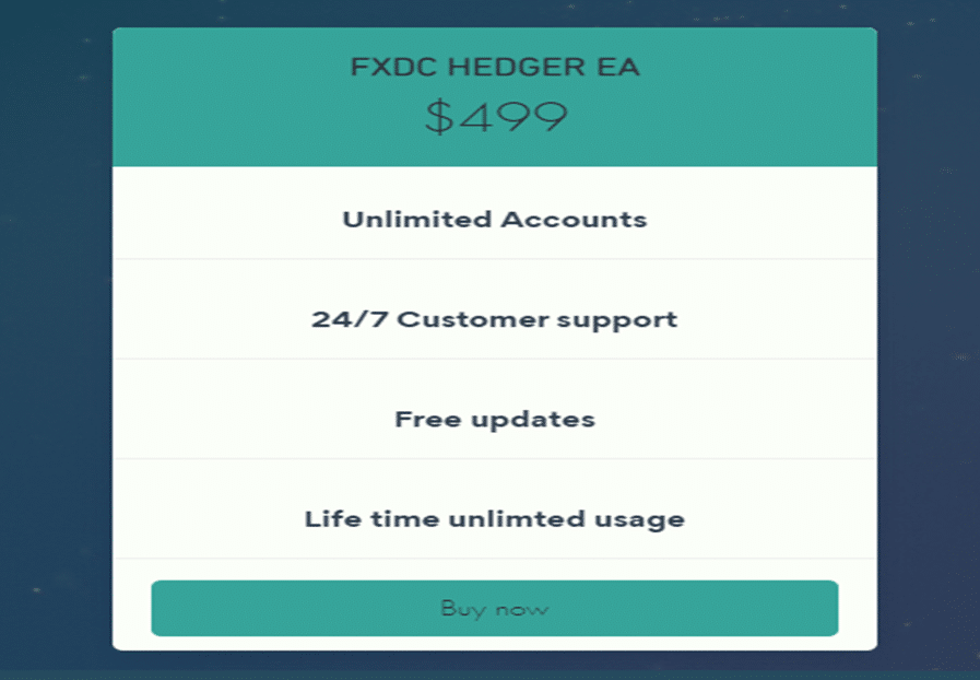FXDC HEDGER EA price