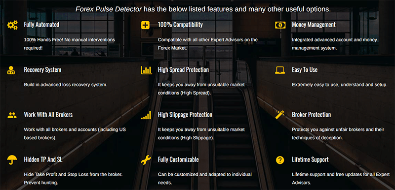 Forex Pulse Detector Features