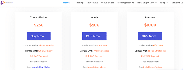 Vantage Point X pricing