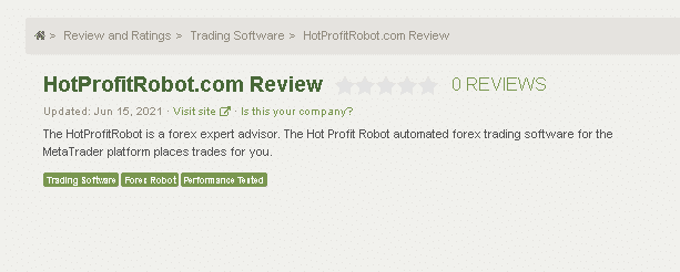 Hot Profit Robot Customer reviews