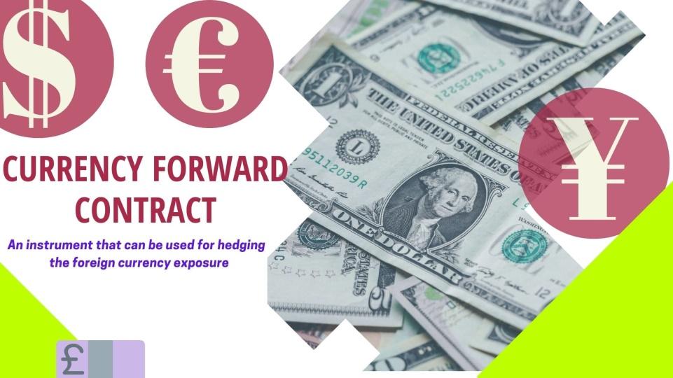 Currency forward contract topic cover image.