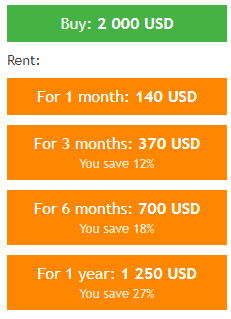 GerFX Density Scalper’s price packages.