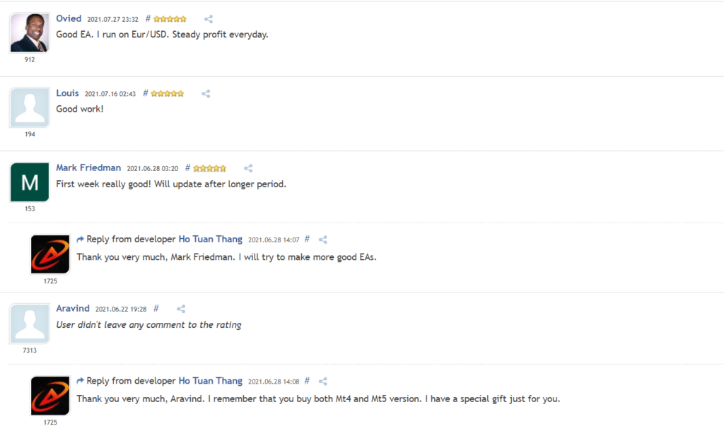 Customer reviews for Advanced Hedge on MQL5.