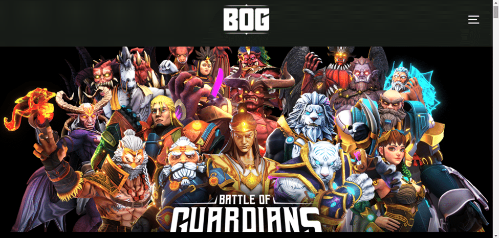 The Battle of Guardians home page