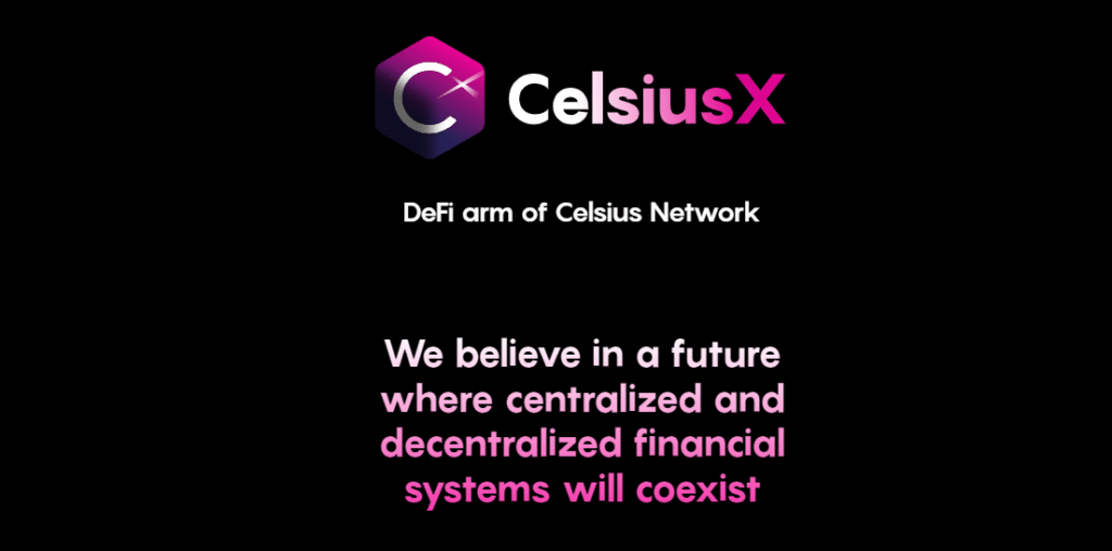 CelsiusX home page