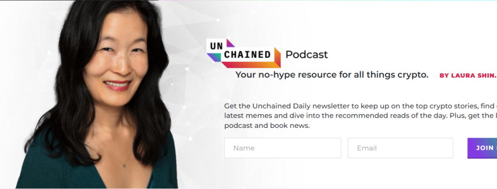 Unchained podcast subscription page