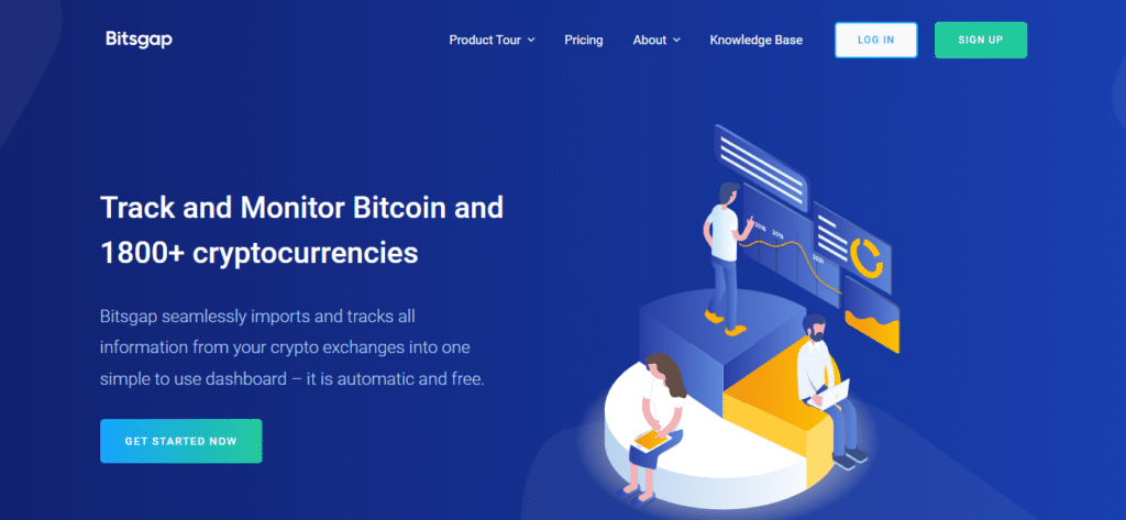 The Bitsgap landing page.