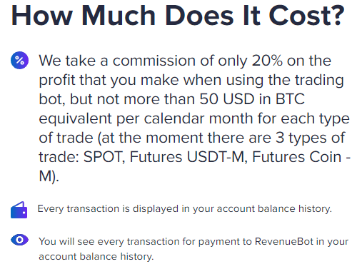 Pricing packages.